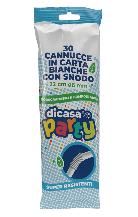 Cannucce dicasa - Confezione 30 bianche